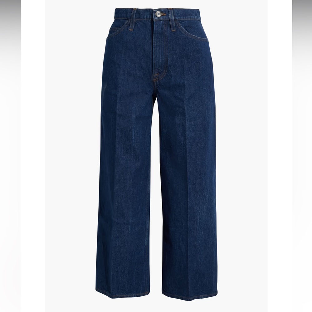 FRAME Le Italien Wide Leg Crop Jeans - Picture 3 of 11